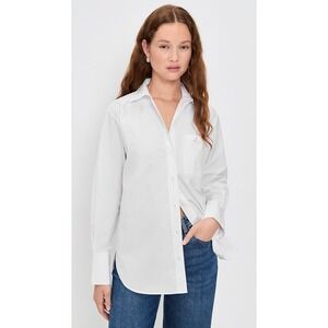 PAIGE White Long Sleeve Button Up Shirt Top Womens XS